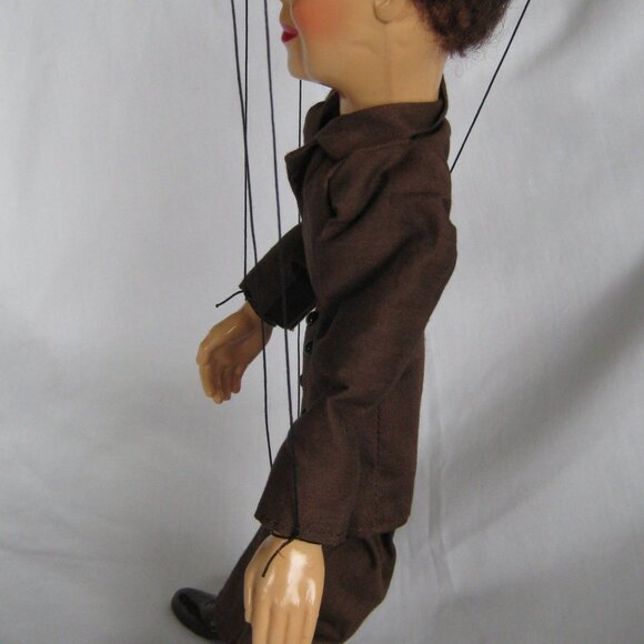 VTG 50's Hazelle's Marionette No. 901 DAPPER DAN Lifelike Puppet Brown Suit - Picture 4 of 10